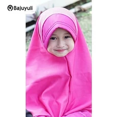 Gamis Anak Putih Murah Niqab Umur 12 Tahun