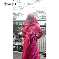 Gamis Anak Bahan Moscrepe Niqab Grosir