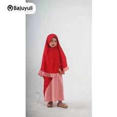 Gamis Jeans Anak Perempuan Warna Putih Terbaru 2023