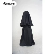 Gamis Putih Anak Niqab Umur 7 Tahun