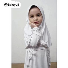 Gamis Anak Bahan Moscrepe SMP Umur 7 Tahun