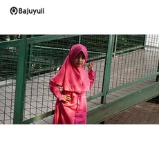 Gamis Anak Bahan Wolfis Santri Umur 6 Tahun