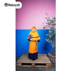 Gamis Anak Warna Navy Seragam Dropship