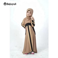 Gamis Hitam Anak Lebaran Dropship