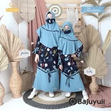 Gamis Anak Hijau Botol Lebaran Reseller