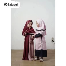 Gamis Hitam Anak Niqab Ecer