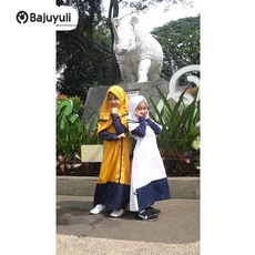 Gamis Monalisa Anak Warna Putih Umur 10 Tahun