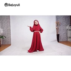 Gamis Anak Warna Putih Lebaran Umur 9 Tahun