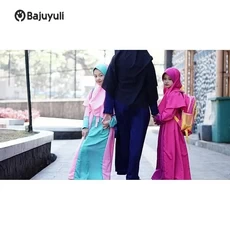 Gamis Anak Warna Hijau Botol Ngaji Umur 6 Tahun