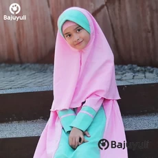 Gamis Jeans Anak Perempuan Seragam Umur 12 Tahun