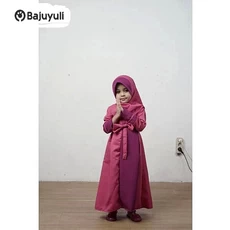 Gamis Anak Kombinasi Kotak TPA Reseller