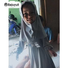 Gamis Anak Warna Navy Ngaji Umur 10 Tahun