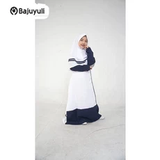 Gamis Anak Bahan Moscrepe Lebaran Umur 6 Tahun