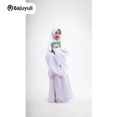 Baju Muslim Anak Putih Warna Putih Umur 10 Tahun