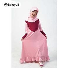 Jual Baju Muslim Anak Perempuan Lucu Santri Umur 10 Tahun