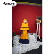 Jual Baju Muslim Anak Perempuan Lucu Santri Umur 12 Tahun