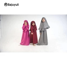 Gamis Anak Warna Navy TPQ Umur 7 Tahun