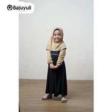 Gamis Anak Polos Pesantren Umur 6 Tahun