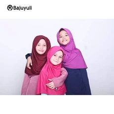 Gamis Anak Warna Hijau Botol TPA ABG