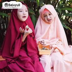 Gamis Anak Warna Navy Pesantren Umur 11 Tahun