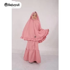 Gamis Anak Bahan Moscrepe TPQ ABG