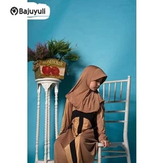 Gamis Anak Warna Hitam SD Umur 9 Tahun