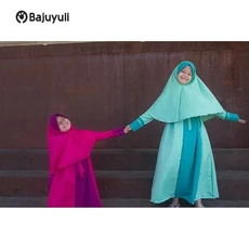 Gamis Anak Warna Navy Polos Umur 13 Tahun