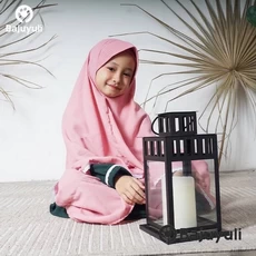 Gamis Hitam Anak Perempuan TPQ Grosir