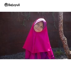 Gamis Anak Warna Hijau Botol SD Grosir