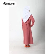 Gamis Anak Bahan Wolfis Niqab Terbaru 2023