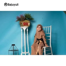 Gamis Anak Warna Putih Pesantren Umur 7 Tahun