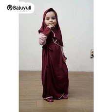 Gamis Anak Kombinasi Kotak Santri Reseller