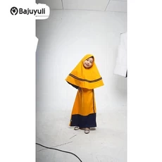 Gamis Anak Warna Navy Seragam Umur 7 Tahun