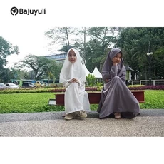 Gamis Anak Kombinasi Kotak TPA Umur 5 Tahun