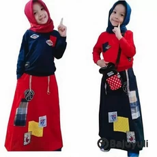 Gamis Jeans Anak Perempuan Santri Umur 8 Tahun