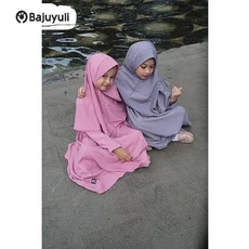 Gamis Hitam Anak Perempuan Seragam Umur 13 Tahun
