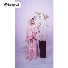 Gamis Anak Bahan Moscrepe TPA Anak Tanggung