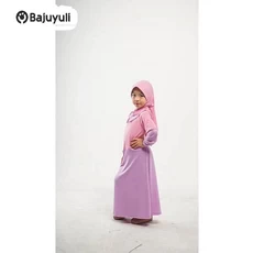 Gamis Anak Warna Navy SD Umur 5 Tahun