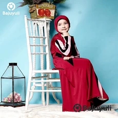 Gamis Anak Bahan Moscrepe Syari Grosir