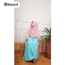 Gamis Anak Bahan Wolfis SD Umur 9 Tahun