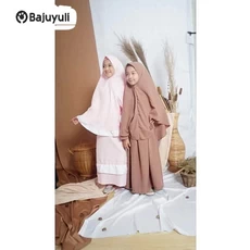 Gamis Anak Kombinasi 2 Warna SMP Ecer