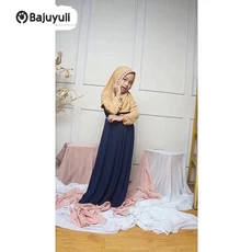 Gamis Anak Bahan Moscrepe Polos Remaja