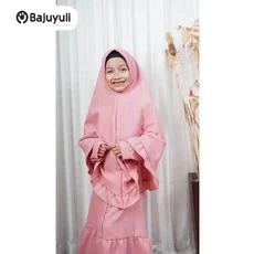 Gamis Hitam Anak Perempuan Pesantren Umur 10 Tahun