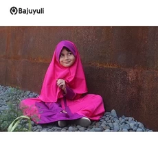 Gamis Putih Anak Niqab Tanggung