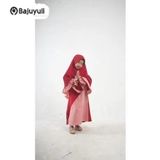 Gamis Anak Bahan Moscrepe Ngaji Umur 13 Tahun