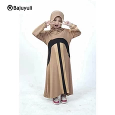 Baju Gamis Hitam Anak Niqab Remaja