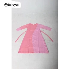 Gamis Anak Warna Hitam Niqab Umur 10 Tahun