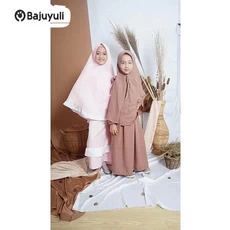 Gamis Anak Putih Seragam Umur 10 Tahun