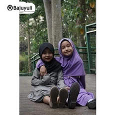 Jilbab Anak Syari Polos Ecer