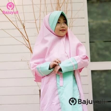 Gamis Anak Putih Murah Syari Tanggung